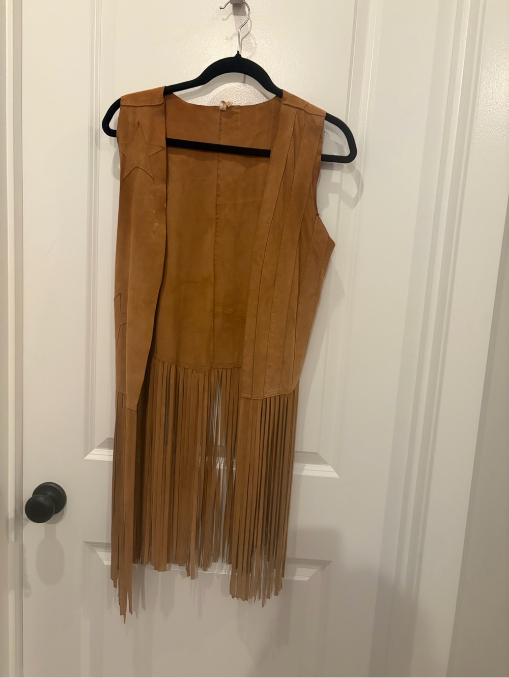Spell Stars and Stripes Fringe Suede Vest